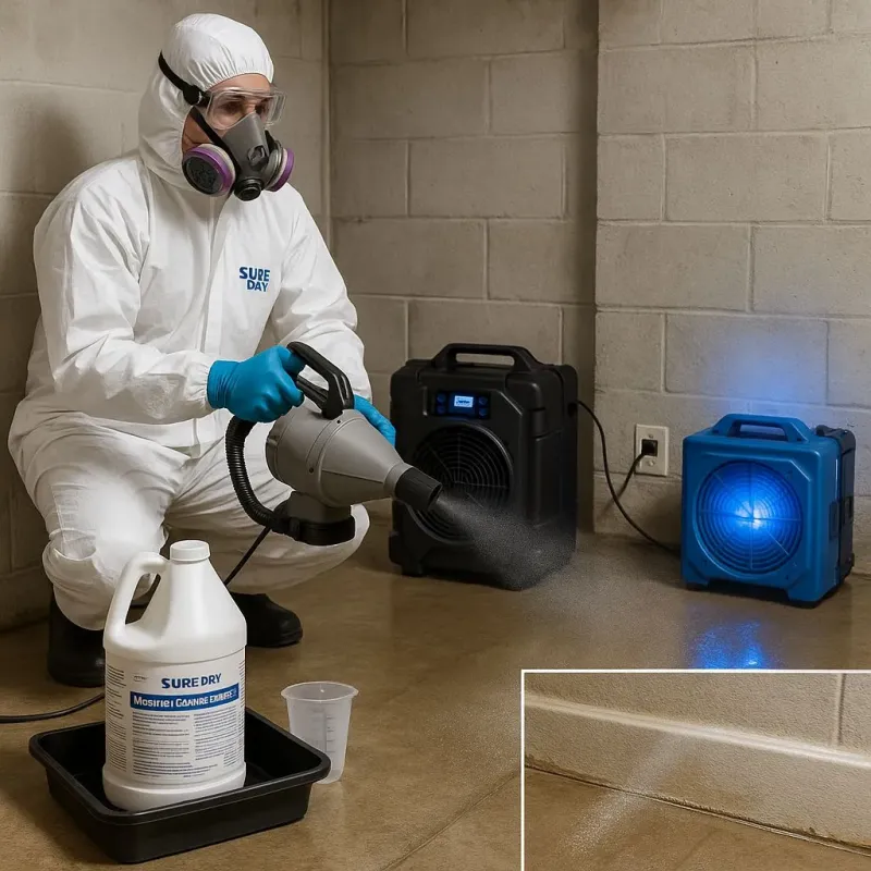 Sanitization and Odor Removal process in Taylor, PA